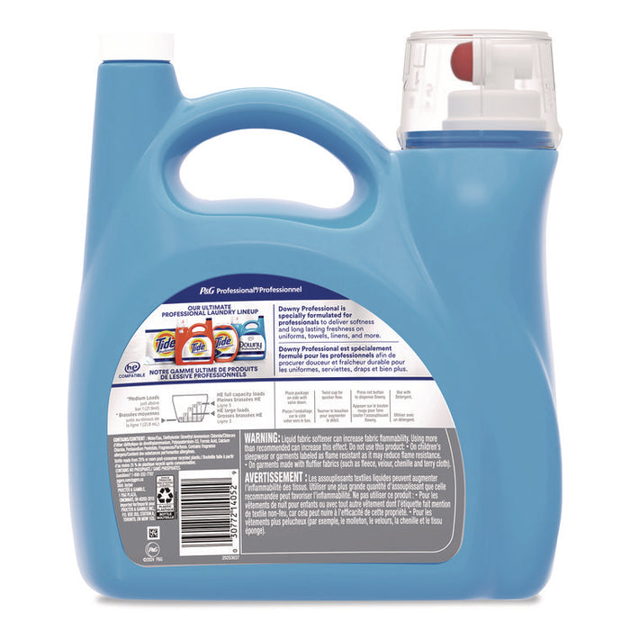Commercial Liquid Fabric Softener, Clean and Fresh Scent, 140 oz Plastic Bottle with Dispensing Tap