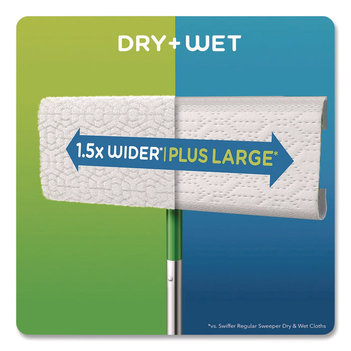 Sweeper XL Dry Refill Cloths, 16.9 x 9.8, White, 16/Box