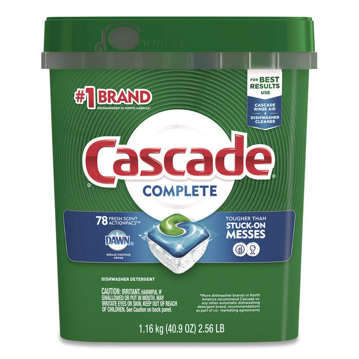 Action Pacs, Fresh Scent, 40.9 oz Tub, 78/Pack