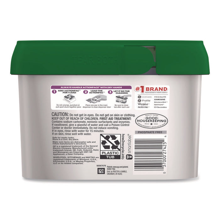 Action Pacs+Oxi, Fresh Scent, 26.7 oz Tub, 48/Pack