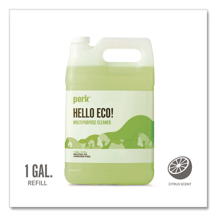 Hello Eco Multi-Purpose Cleaner Refill, Citrus Scent, 1 gal Bottle