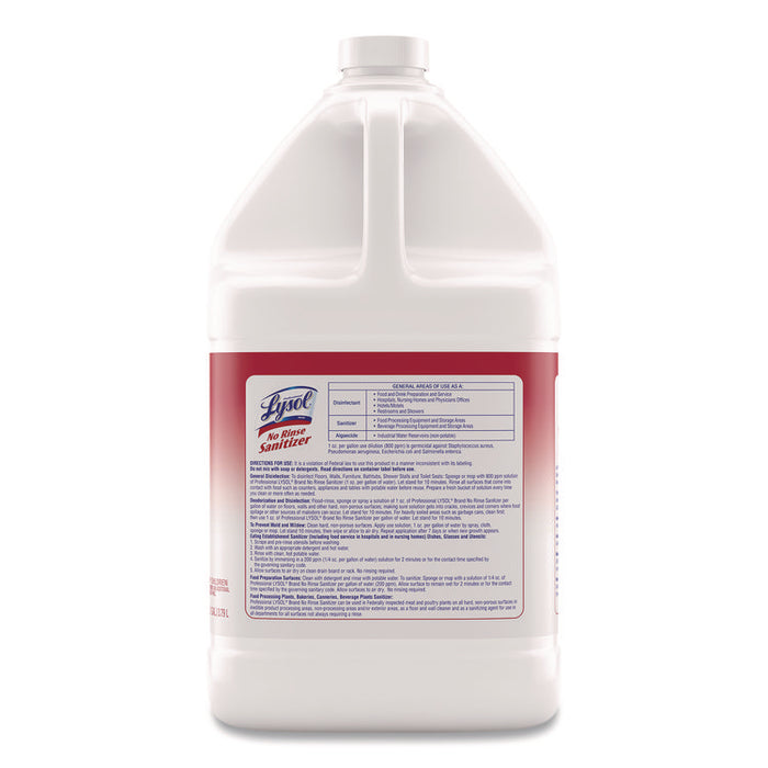 No-Rinse Sanitizer Concentrate, Unscented, 128 oz Bottle