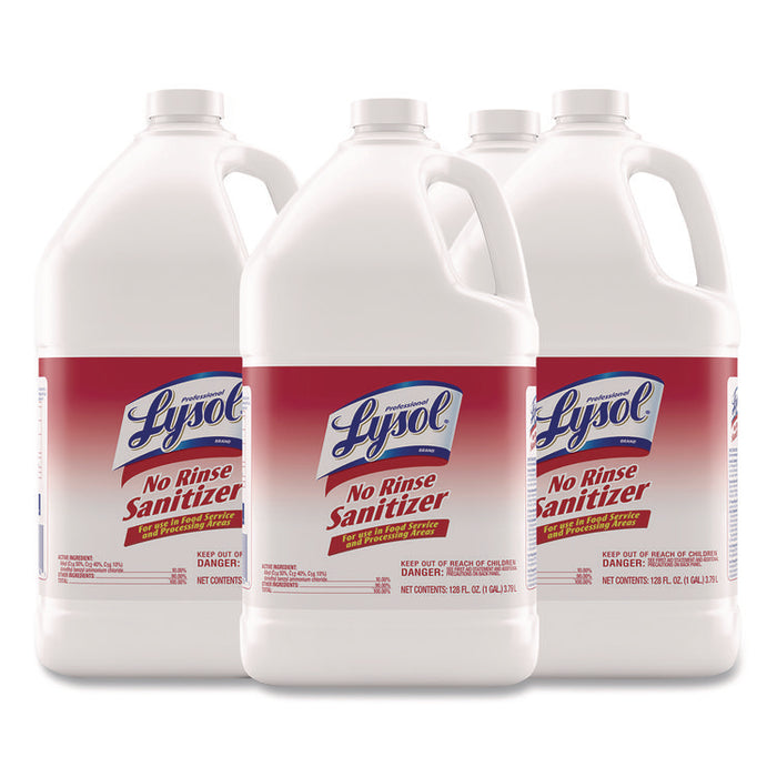 No-Rinse Sanitizer Concentrate, Unscented, 128 oz Bottle
