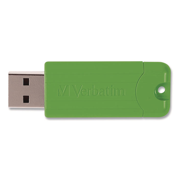 PinStripe USB 3.2 Flash Drive, 64 GB, Assorted Colors, 5/Pack