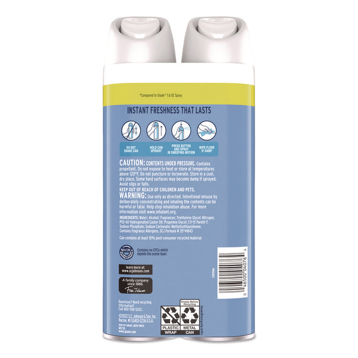 Air Freshener, Clean Linen, 8.3 oz, 2/Pack