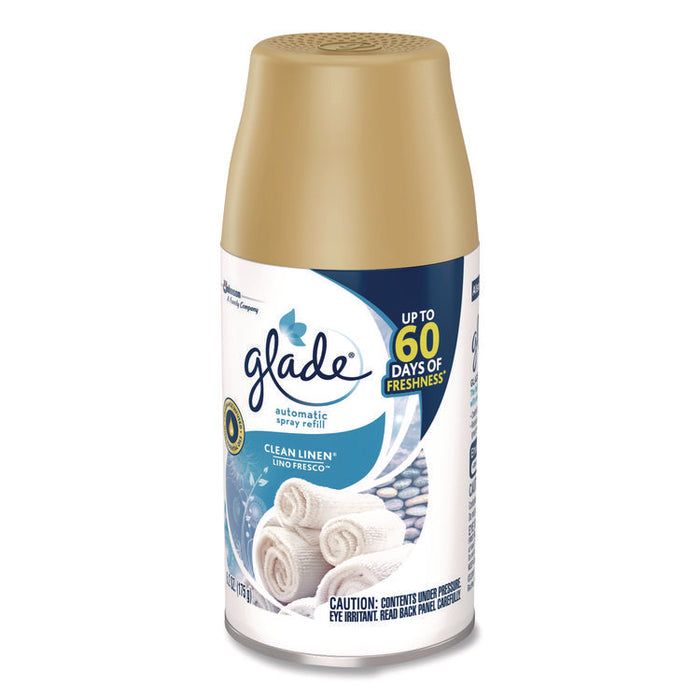 Automatic Air Freshener Refill, Clean Linen, 6.2 oz Can, 3/Pack