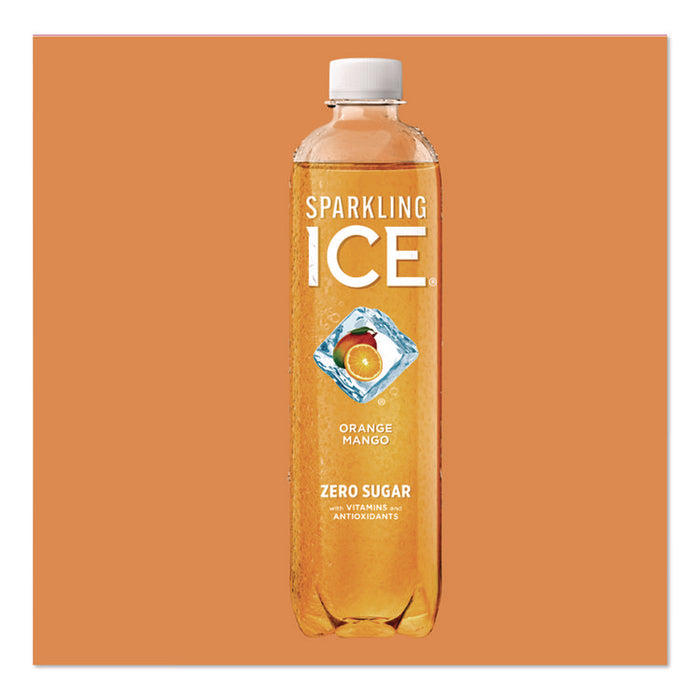 Variety Pack Sparkling Water, Cherry Limeade/Black Raspberry/Orange Mango/Kiwi Strawberry, 17 oz Bottle, 12/Pack
