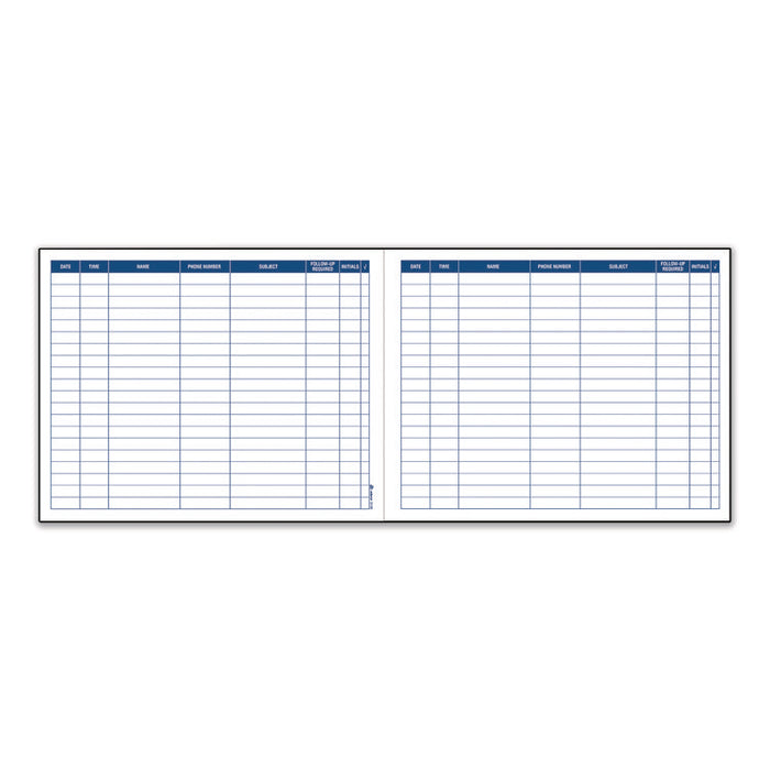 Activity Logbook, 8 Columns, Blue/White Cover, 11 x 8.5 Sheets, 50 Sheets/Book
