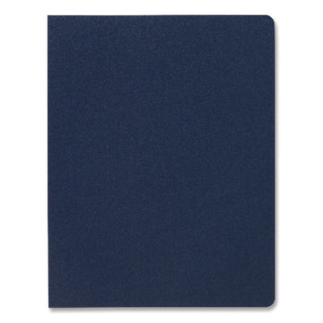 Solids Presentation Covers for Binding Systems, Plastic, Round Corners, 11 x 8.75, Navy, 25/Pack