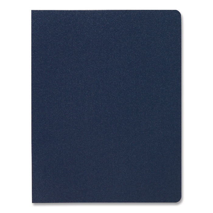 Solids Presentation Covers for Binding Systems, Plastic, Round Corners, 11 x 8.75, Navy, 25/Pack