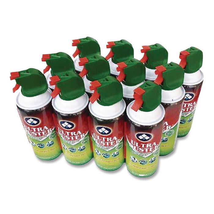 Industrial Strength Compressed Air Duster Cleaner, 10 oz Can, 12/Carton