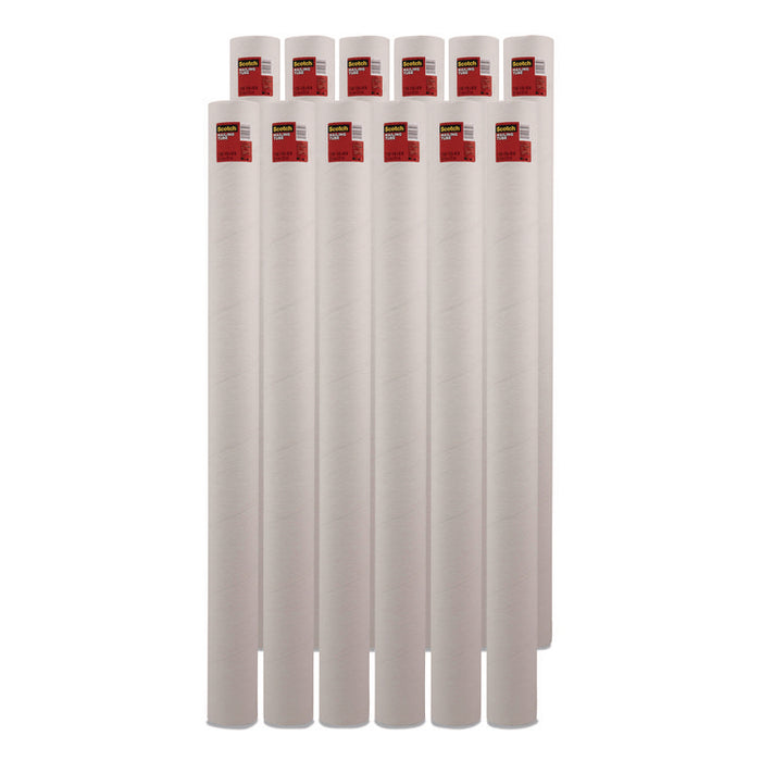 Mailing Tube, 48" Long, 4" Diameter, White, 12/Carton