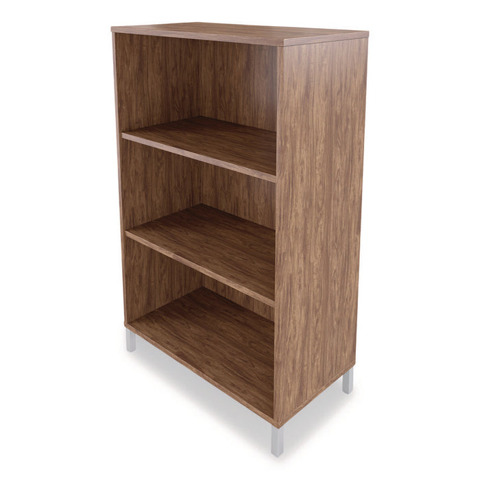 Essentials Laminate Bookcase, Three-Shelf, 28w x 15d x 45.6h, Espresso