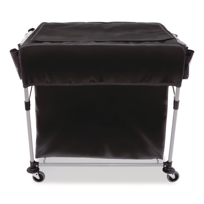 Storage/Trash Compartment Cover, Cloth, Black