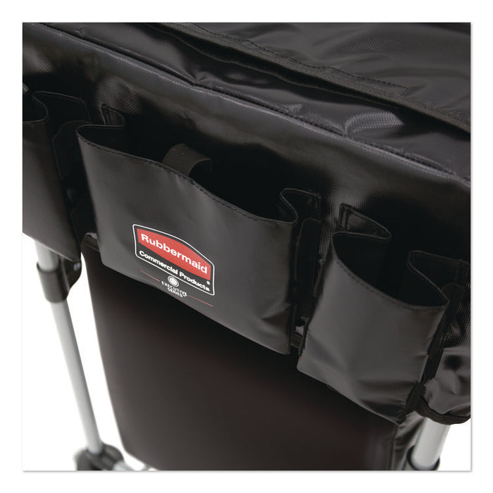 Storage/Trash Compartment Cover, Cloth, Black