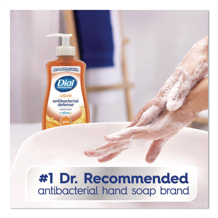 Antibacterial Defense Gold Hand Soap + Aloe, Original Scent, 11 oz Pump Bottle, 12/Carton