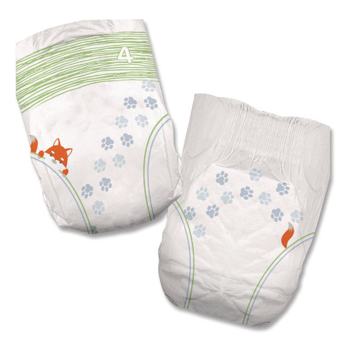Premium Jumbo Diapers, Size 4, 22 lbs to 37 lbs, 124/Carton