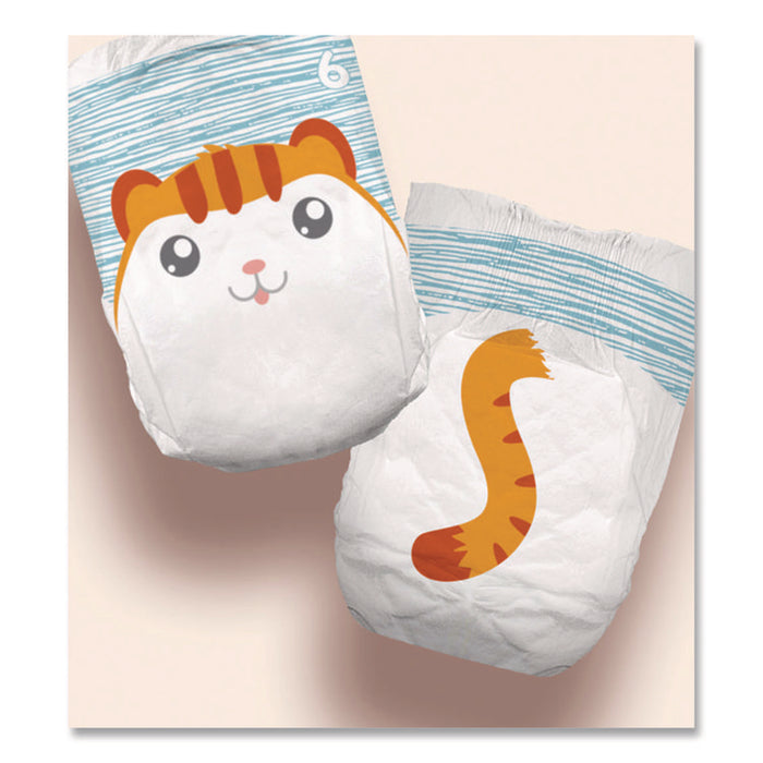 Premium Jumbo Diapers, Size 6, 35 lbs and Up, 92/Carton