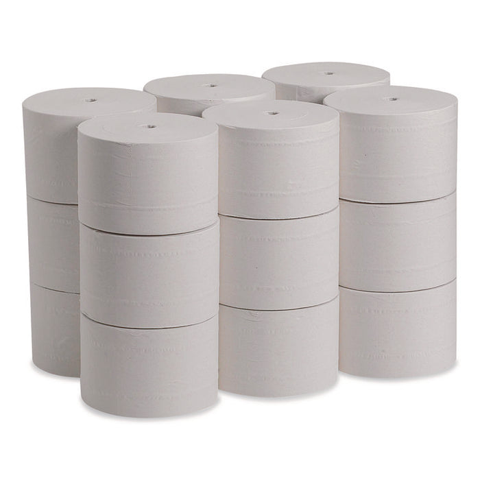 Compact Coreless Bath Tissue, Septic Safe, 2-Ply, White, 1,500 Sheets/Roll, 18 Rolls/Carton