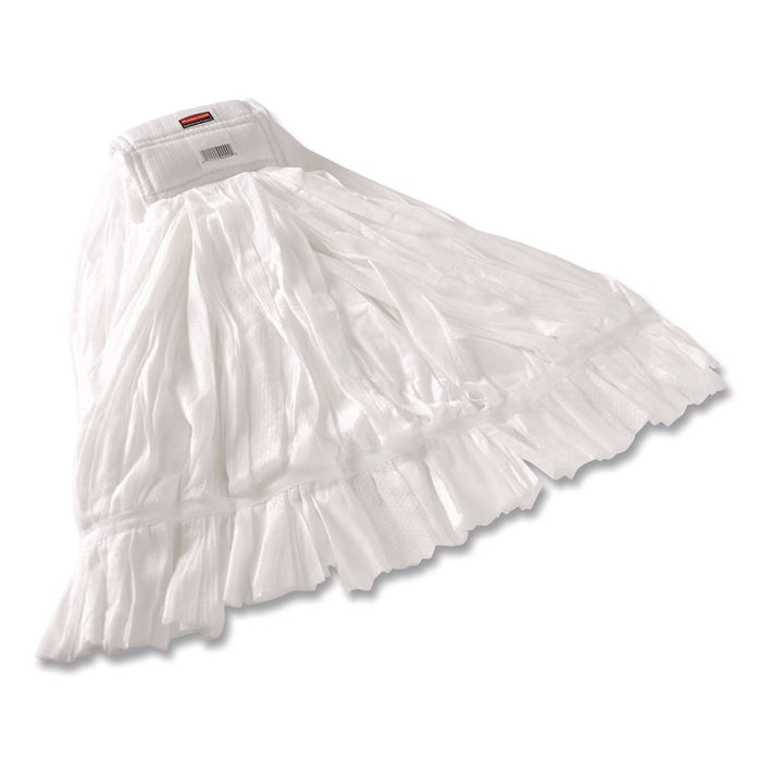 Disposable Mop, Nonwoven Fiber, #24, 5" Headband, White
