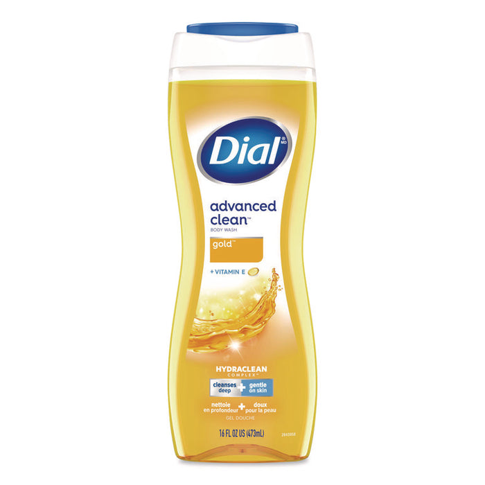 Body Wash Advanced Clean Gold, Original Gold Scent, 16 oz, 6/Carton