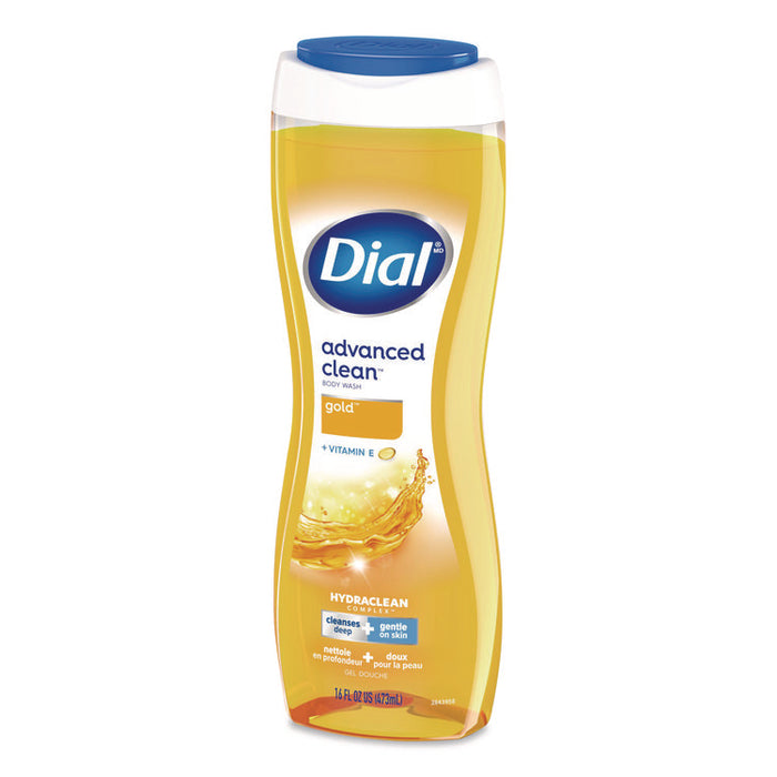 Body Wash Advanced Clean Gold, Original Gold Scent, 16 oz, 6/Carton