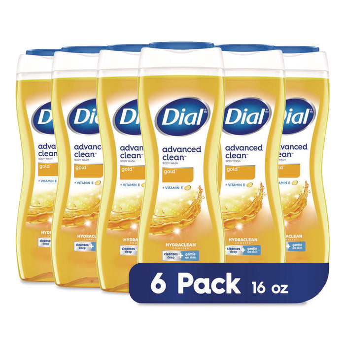 Body Wash Advanced Clean Gold, Original Gold Scent, 16 oz, 6/Carton