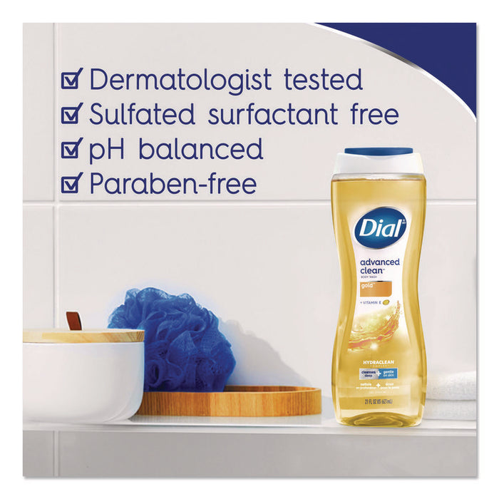 Body Wash Advanced Clean Gold, Original Gold Scent, 16 oz, 6/Carton
