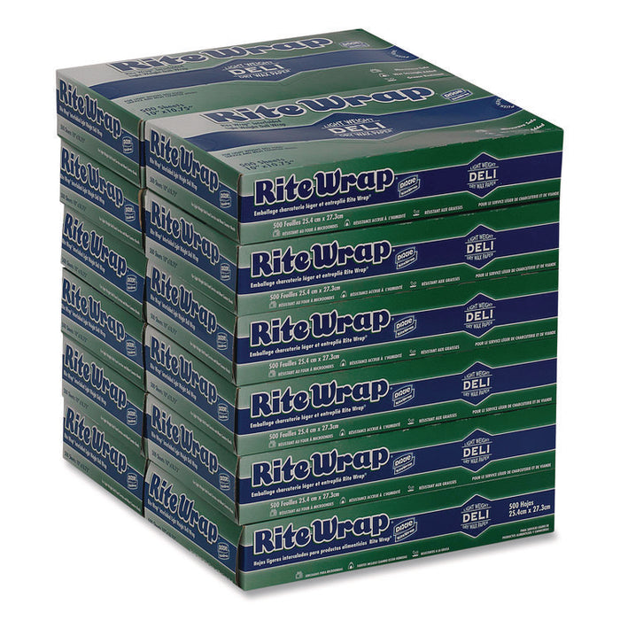 Dispens-A-Wax Waxed Deli Patty Paper, 10.75 x 7.5, 500/Box, 12 Boxes/Carton