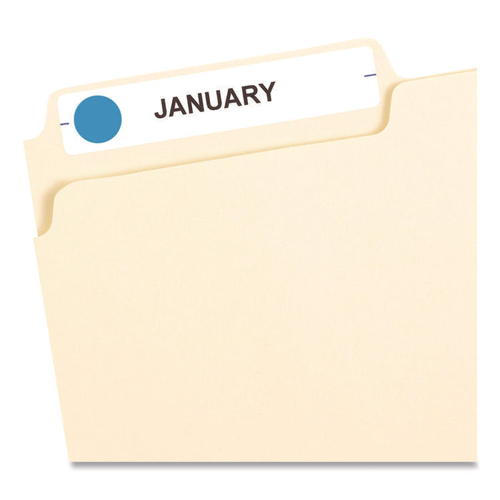Handwrite Only Self-Adhesive Removable Round Color-Coding Labels, 0.5" dia, Light Blue, 60/Sheet, 14 Sheets/Pack, (5050)