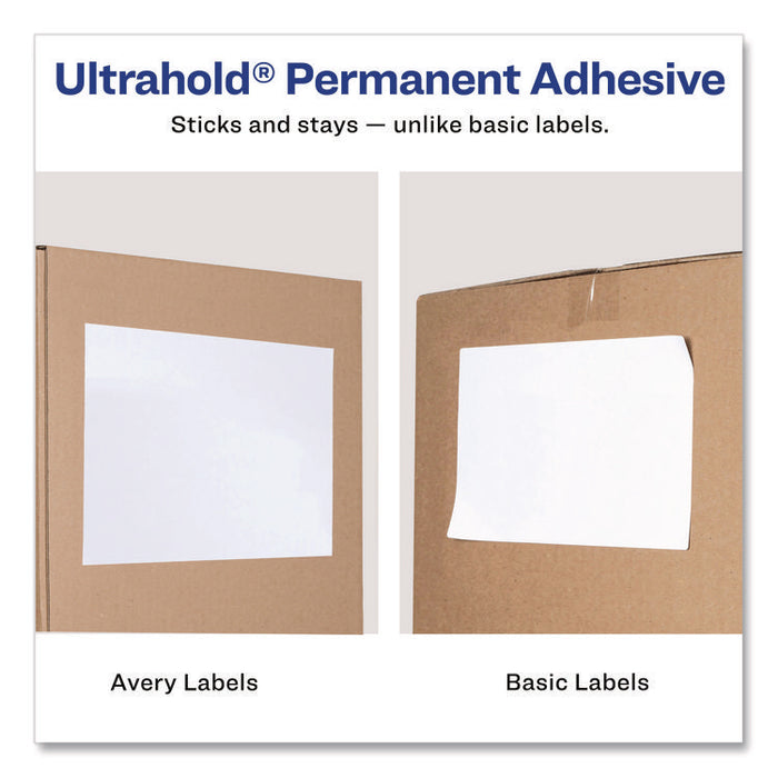 Shipping Labels with TrueBlock Technology, Inkjet Printers, 5.06 x 7.62, White, 25 Sheets/Pack