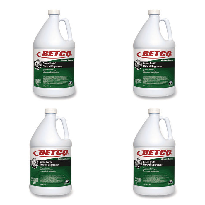 Green Earth Natural Degreaser, 1 gal Bottle, 4/Carton