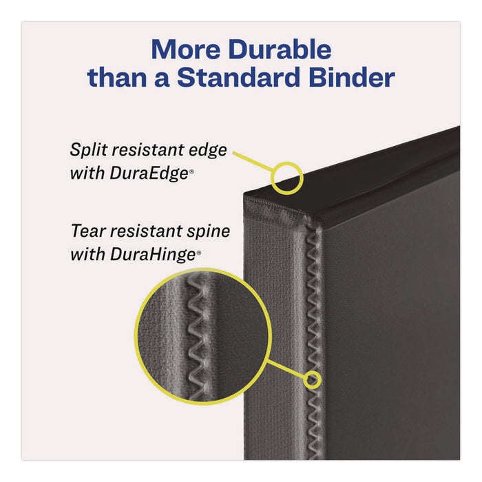 Mini Size Protect and Store View Binder with Round Rings, 3 Rings, 1" Capacity, 8.5 x 5.5, Blue