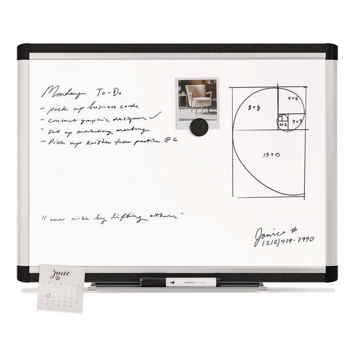 PINIT Magnetic Dry Erase Board, 24" x 18" (Actual Size: 23" x 17"), White Surface, Satin Aluminum Frame