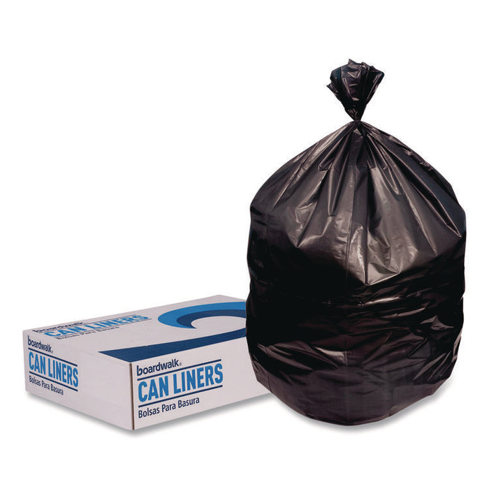 X-Liner Reprocessed Liners, 60 gal, 2 mil, 38 x 58, Black, Perforated Roll, 100/Carton