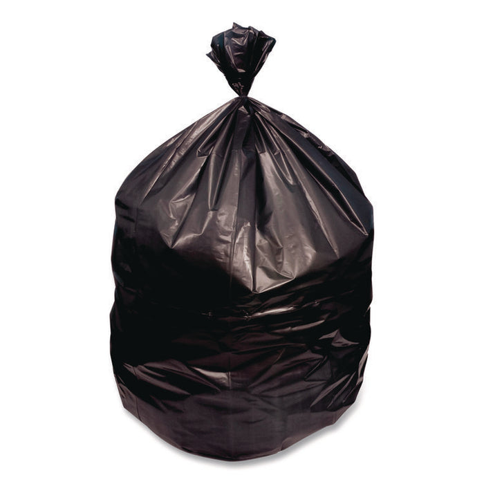 X-Liner Reprocessed Liners, 60 gal, 2 mil, 38 x 58, Black, Perforated Roll, 100/Carton