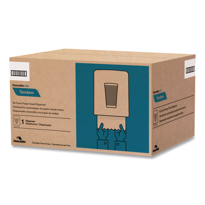 Tandem Mechanical No-Touch Roll Towel Dispenser, 11.2 x 9 x 15.2, White