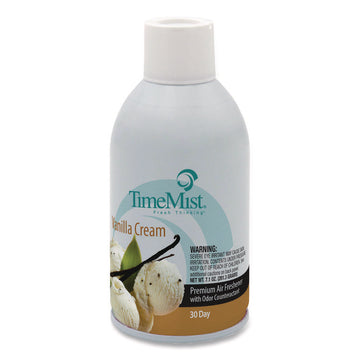 Premium Metered Air Freshener Refill, Vanilla, 5.3 oz Aerosol Spray, 12/Carton