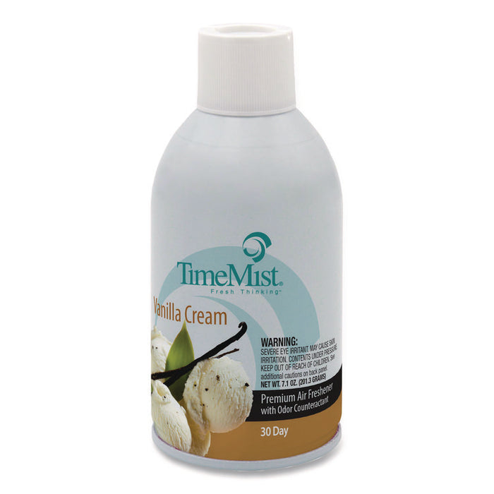 Premium Metered Air Freshener Refill, Vanilla, 5.3 oz Aerosol Spray, 12/Carton