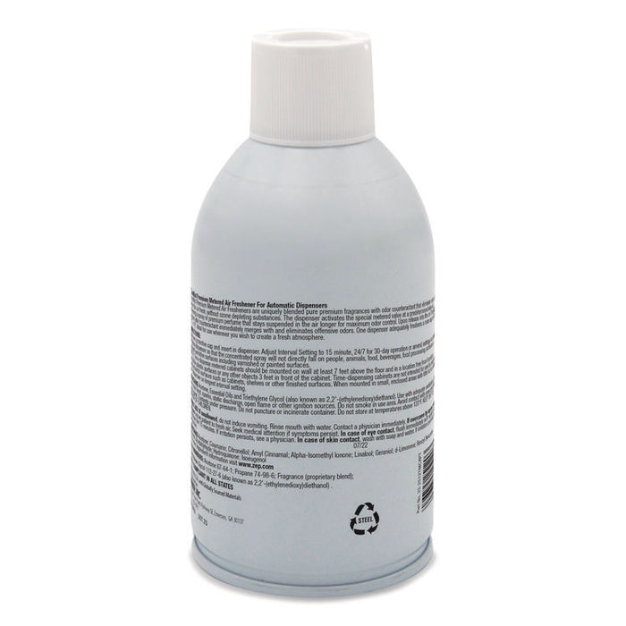 Premium Metered Air Freshener Refill, Baby Powder, 7.1 oz Aerosol Spray, 12/Carton