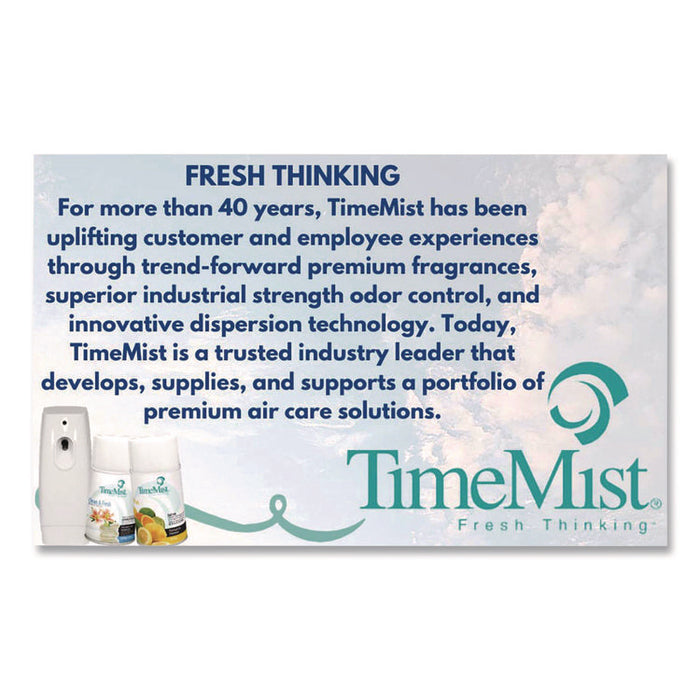Premium Metered Air Freshener Refill, Caribbean Waters, 7.1 oz Aerosol Spray 12/Carton