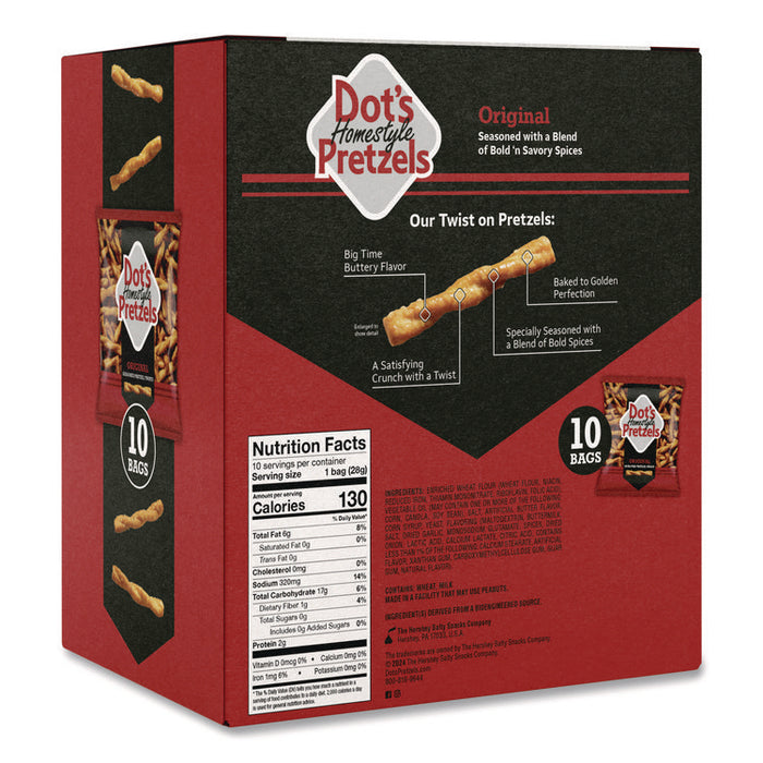 Original Pretzels, 1 oz Bag, 10/Box