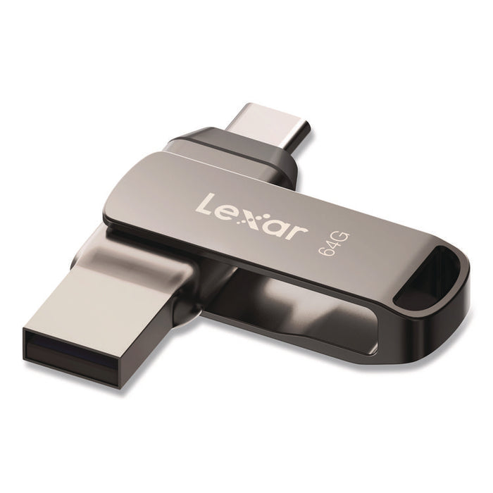 JumpDrive D400 USB 3.1 Flash Drive, 64 GB, Titanium