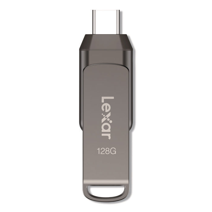 JumpDrive D400 USB 3.1 Flash Drive, 128 GB, Titanium