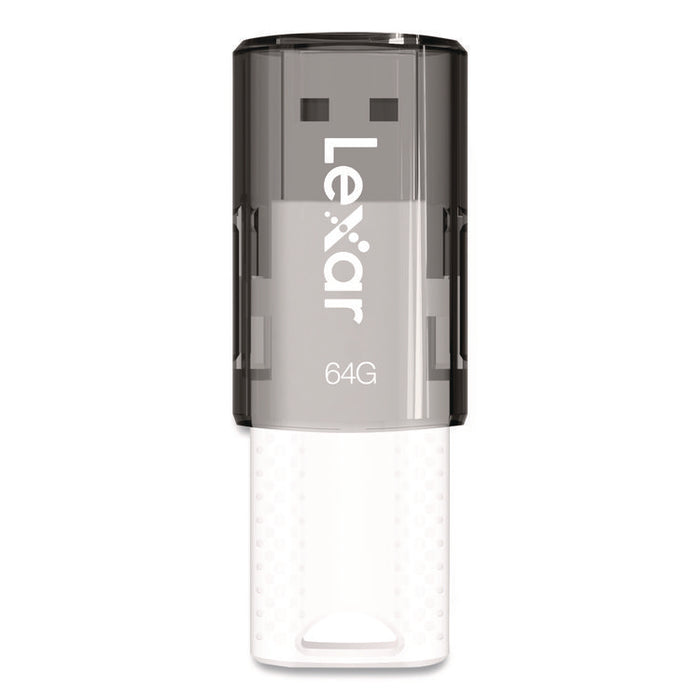 JumpDrive S60 USB 2.0 Flash Drive, 64 GB, Gray/White, 3/Pack