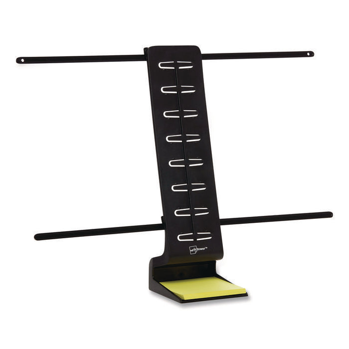 Desktop Pro Double-Wide Document Stand, Holds Up to 2 Legal Size Sheets, Plastic, Black