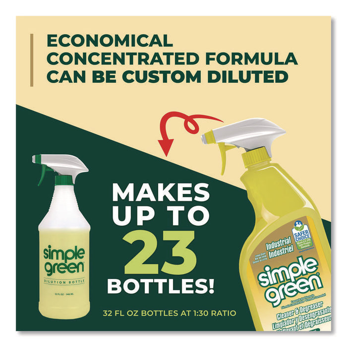 Industrial Cleaner and Degreaser, Concentrated, 24 oz Spray Bottle, 12 Bottles/Carton