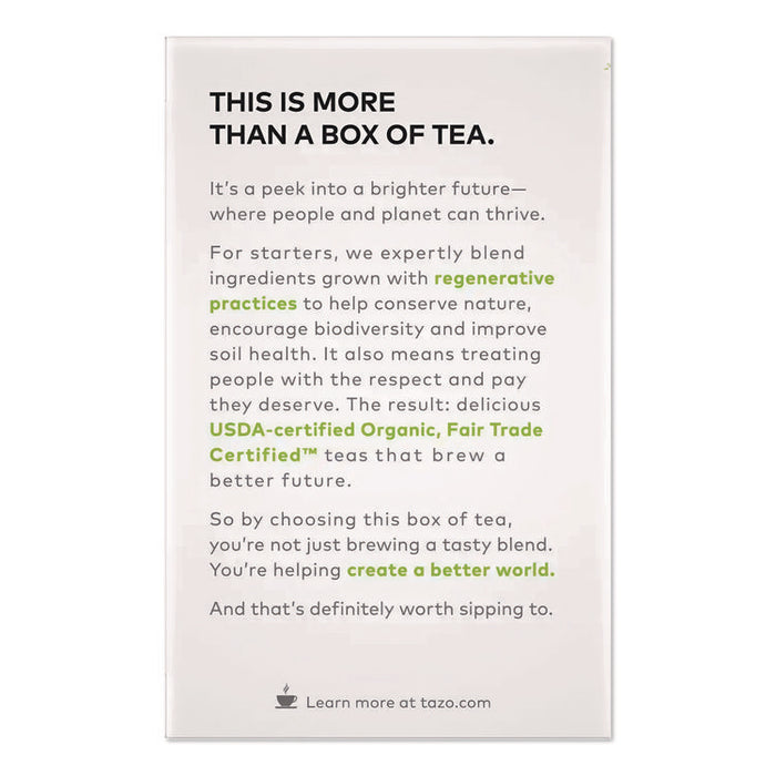 Tea Bags, Organic Zen, 16/Box