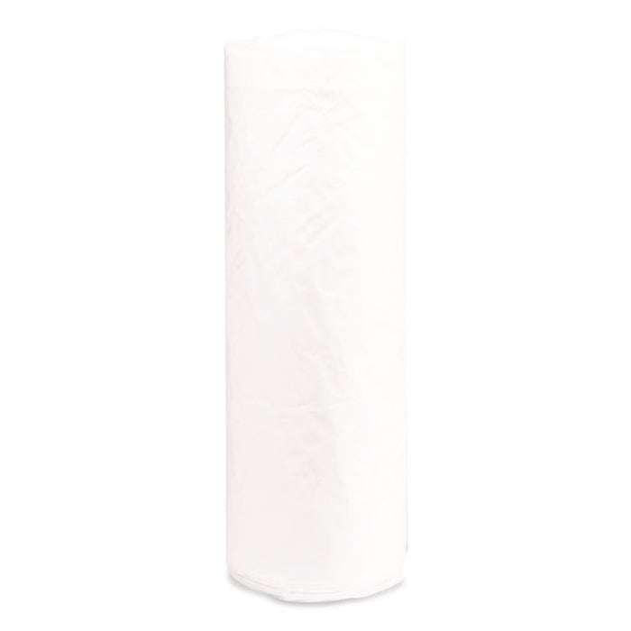 Institutional Low-Density Can Liners, 33 gal, 0.8 mil, 33" x 39", Natural, Interleaved Roll, 25 Bags/Roll, 6 Rolls/Carton