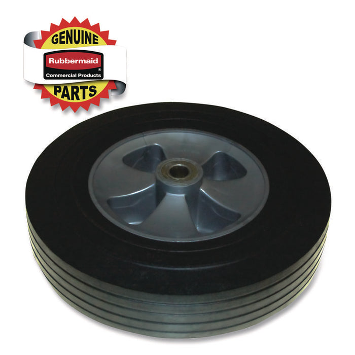 12-Inch Wheel Kit with Hardware, For 1 cu yd Standard Duty Tilt Truck, Black/Gray